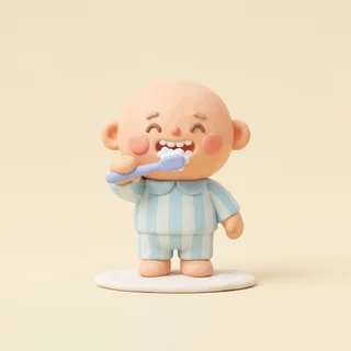 Brushing teeth: personalized children's story