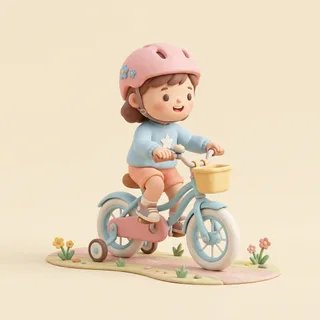 Riding a bike: personalized children's story
